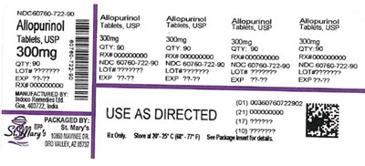 60760-722 (Allopurinol 60760 722 90)